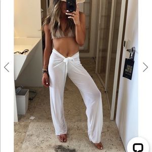 12th Tribe Bull By The Horns White Mesh Pants